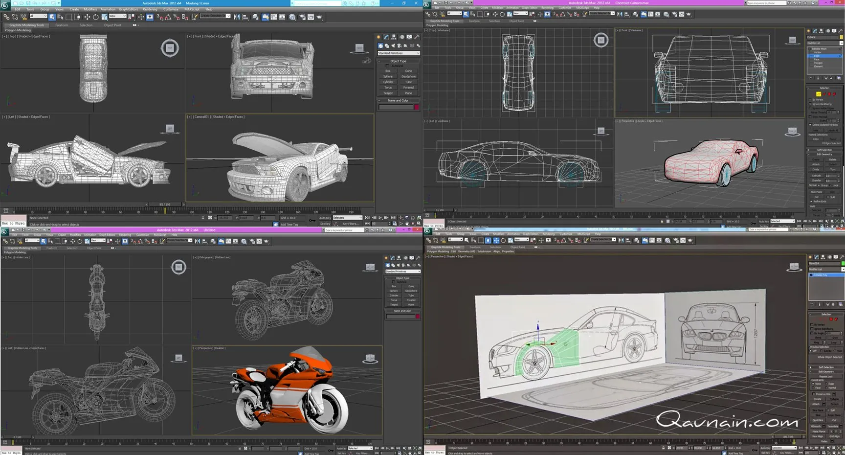 3D Cars & Motorbike