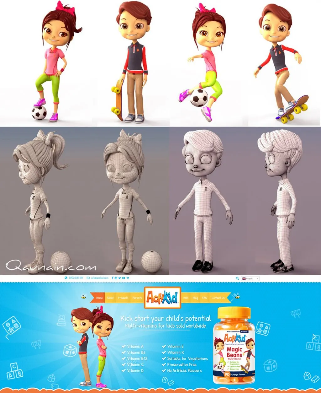 3D Characters for eCommerce