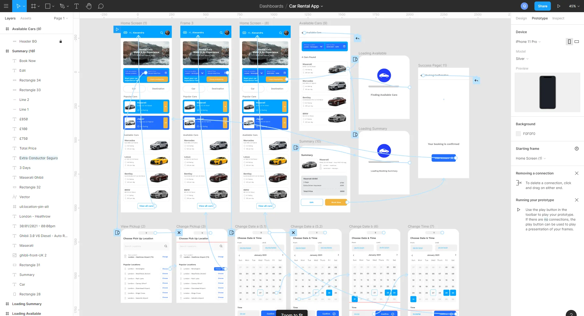 Car Rental Booking App UX Design MVP